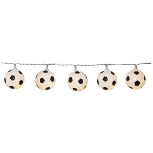 Guirlande lumineuse Star Trading FunLight avec 10 LED en forme de ballon de foot, blanc chaud, pour intérieur.