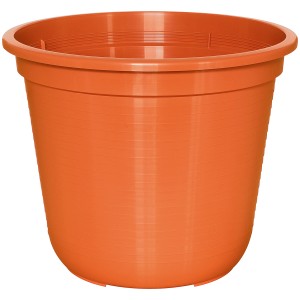 Vaso per fiori in terracotta, standard, Ø 45 cm, altezza 37 cm. Classico vaso per interni ed esterni.