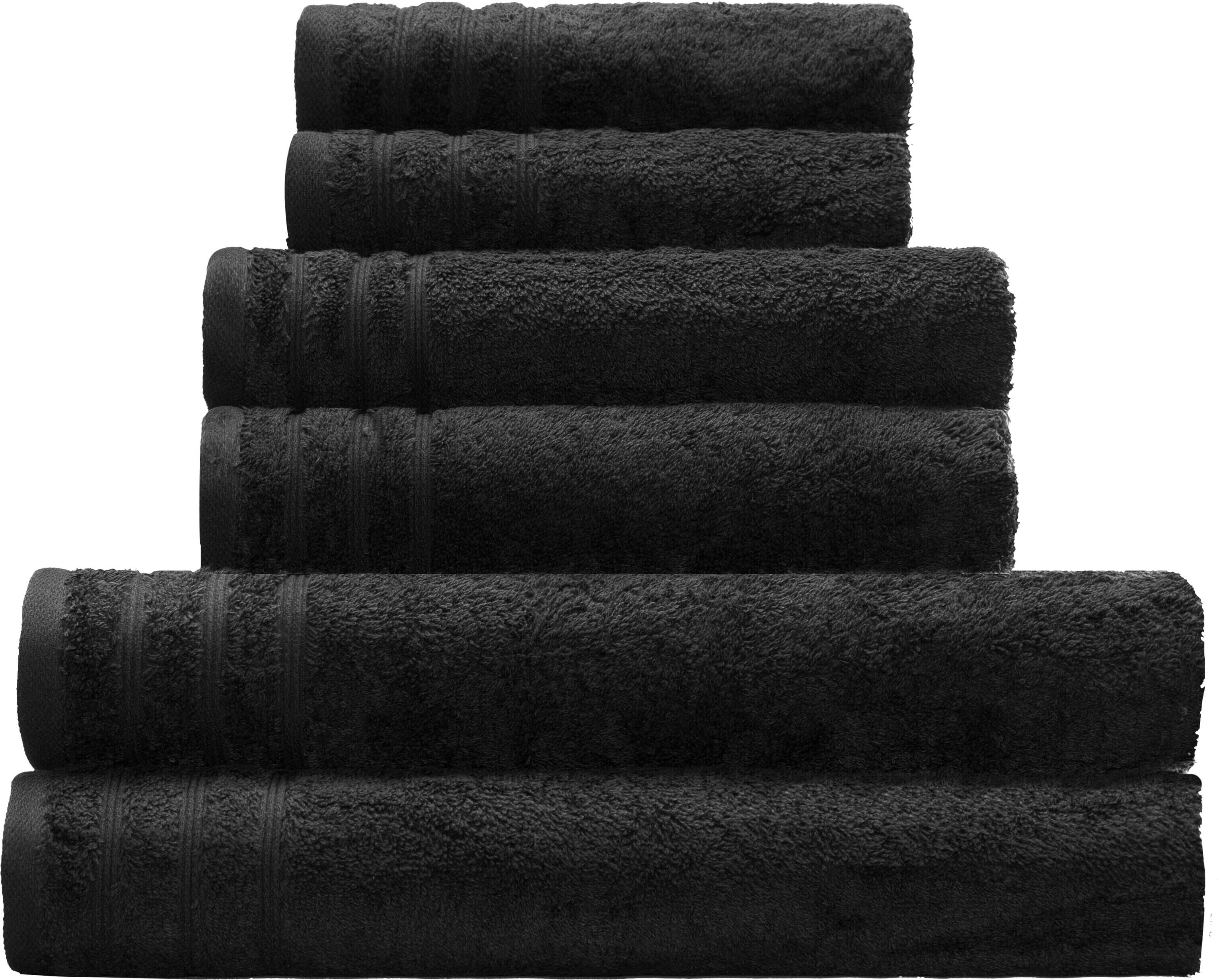 Asciugamano Royal Nero 50 x 100 cm