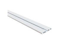 Vorhangprofil Wendeschiene 2- bzw 1-Lauf Aluminium Weiss Länge 160 cm