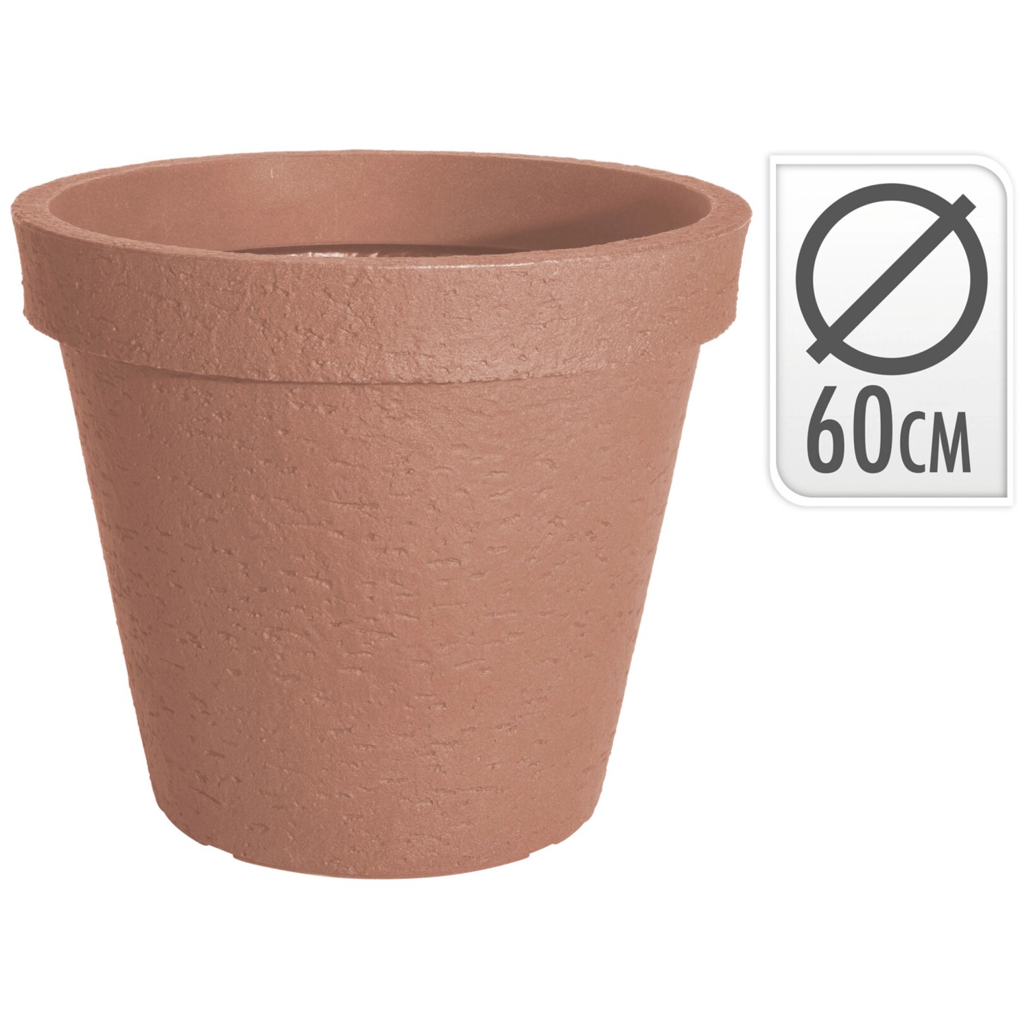 Blumentopf rund Kunststoff Terracotta Ø 60 cm kaufen bei OBI