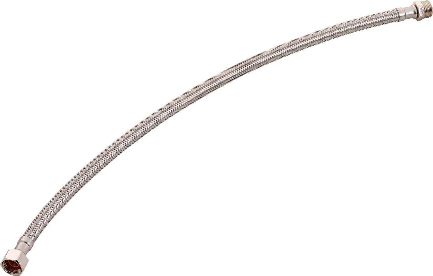 Tubi Flessibili 3/8 IG X 3/8 AG - 2 Pezzi Da 30 Cm Per Rubinetto Cucina E Bagno