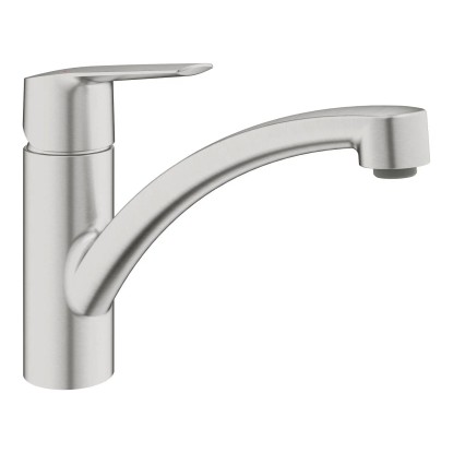 Grohe QuickFix Miscelatore per lavello Start Supersteel bocchetta bassa