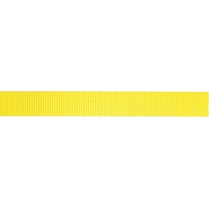 Gelbes, fluoreszierendes Gurtband, 25mm breit, als Meterware.