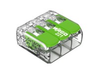 Wago Verbindungsklemme 221-423 mit Hebeln 3 Leiter / 12 Stk.