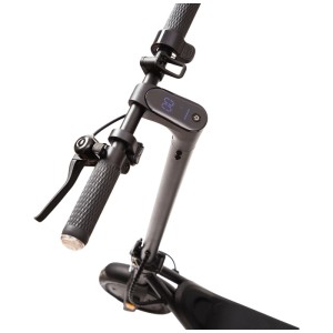Dettaglio: Manubrio dell'E-Scooter Gen2 Mobility N7 Pro nero opaco con display e comandi.