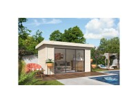 Pletscher Blockbohlenhaus Lia (HxBxT) 217 x 218 x 220 cm