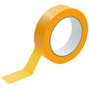 Rouleau de ruban adhésif Washi doré LUX, 50 m x 29 mm, pour travaux de peinture précis.