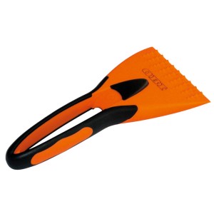 Grattoir à glace OBI SoftGrip avec poignée ergonomique et dents brise-glace.