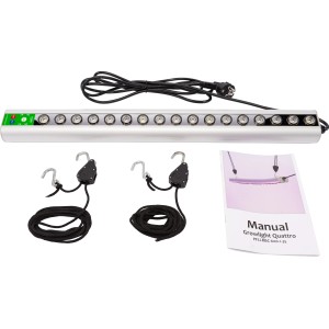 Parus LED Lampada per piante GrowLight Quattro 30W con sospensione e manuale per la coltivazione.