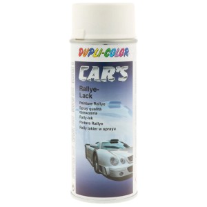 Motip Spray vernice auto bianco opaco RAL 9010, bomboletta da 400ml per riparazioni.