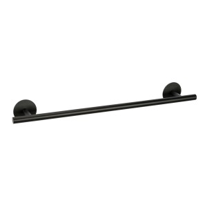 Schwarze Schöner Wohnen Badetuchstange Uno Meleto, 60 cm, aus Edelstahl.