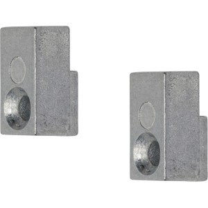 Staffa Denpanels, 2 pezzi, nera, per montaggio verticale o orizzontale di pannelli acustici.