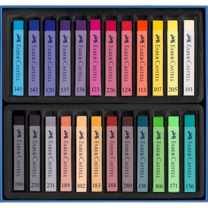 Faber-Castell Softpastellkreiden Creative Studio, 24 Farben im Kartonetui.