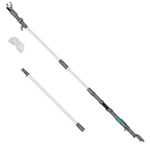 Gardena Tagliasiepi telescopico a batteria HighCut 360/18V senza batteria/caricabatterie, divisibile, fino a 5 m di altezza
