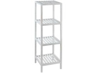 Haushalts- und Badregal Norway Natur Weiss 4 Etagen (HxBxT) 112 x 36 x 36 cm