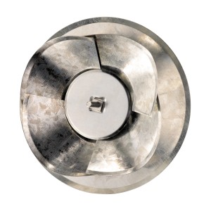 Couvercle de trou de cheminée OBI en aluminium, Ø 160 mm, pour sceller les raccords de poêle.