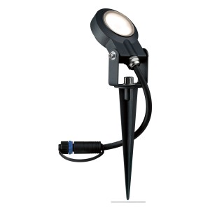 Faretto da giardino a LED Paulmann, antracite, 6W, per sistemi di illuminazione esterna.