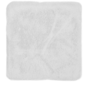Cuscino per sedia Coste bianco in poliestere, 40x40 cm, per una seduta confortevole.