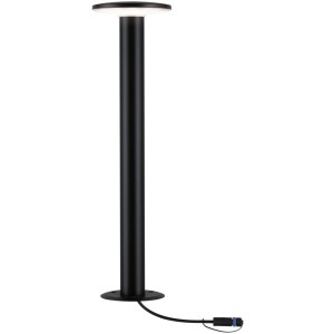 Lampione nero Paulmann Plug & Shine Plate per esterni, 3000K bianco caldo.
