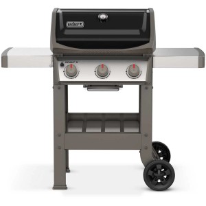 Barbecue a gas Weber Spirit II E-310 GBS, nero, con 3 bruciatori e griglia GBS.