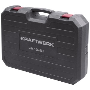 Kraftwerk valigetta attrezzi, set chiavi a bussola 113 pezzi, custodia grigia.