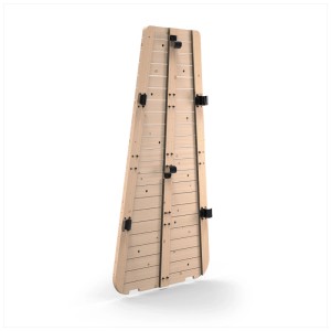 Exit Toys GetSet parete da arrampicata MB200/MB300, legno, con supporti neri per prese da arrampicata.