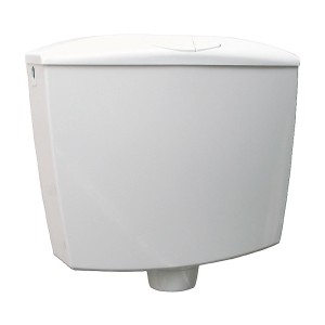 Réservoir de chasse apparent blanc Sanitop-Wingenroth Karat avec double commande.