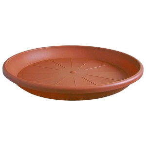 Geli Soucoupe Cylindro, terracotta, Ø 53 cm. Protège les sols des taches d'eau.