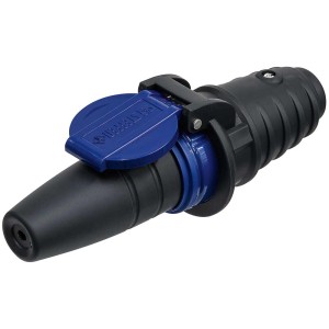 Fiche de sécurité Steffen T23, bleu-anthracite, IP55 pour usage extérieur.