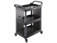 Sonax Rollwagen Basic Kunststoff Schwarz-Grau (HxBxT) 98 x 81 x 43 cm