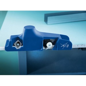 Rabot à bords LUX bleu pour plaques de plâtre, pour chanfreiner et couper les bords.