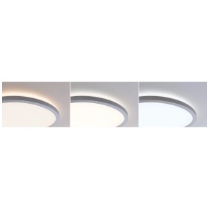 Panneau LED Paulmann Atria Shine chrome, différentes couleurs de lumière