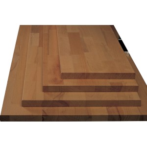 Leimholz Akazie, 80x20x1,8 cm, FSC®-zertifiziert, für Regalböden und Möbelbau.