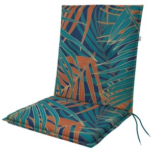 Cuscino Doppler per sedia bassa con motivo floreale multicolore, 48x100cm, spessore 6cm.