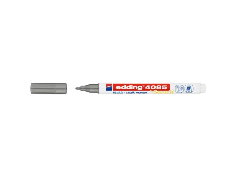 2 x Edding Kreidemarker 4085 Kreidestift Fenster Sprühkreide, weiß, dünn 1-2 mm