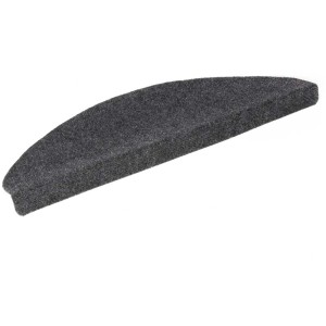 Marche d'escalier anthracite Paris à fines côtes, 25x65 cm, pour escaliers.