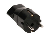 Reiseadapter Typ 23 Schwarz 250 V / 16 A / 3-polig mit Doppelerdsystem