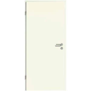 Porte intérieure blanche Aperto, DIN gauche, avec poignée et serrure, 198,5x86x3,9 cm.