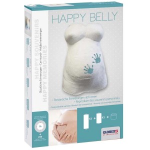 Kit de moulage créatif Happy Belly pour créer un moulage en plâtre du ventre de grossesse.