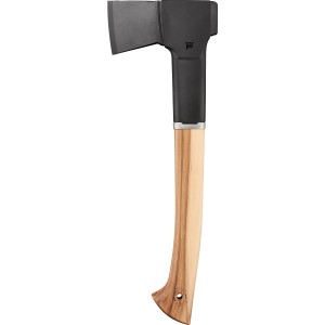Ascia universale Fiskars Norden N10 con manico in legno di noce americano e lama in acciaio.
