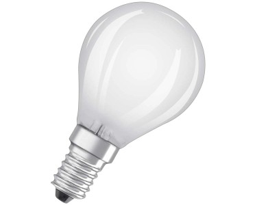 Osram Lampadina LED a goccia filamento opaco E14 Bianco caldo 40 W / 470 lm