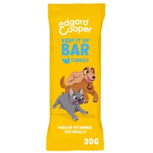 Edgard & Cooper snack per cani tacchino 30g, barretta ricompensa per cani.
