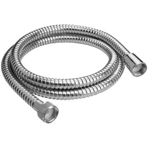 Flexible de douche Aquasu Basic, 150 cm, métal chromé pour douche et baignoire.