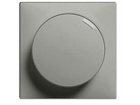 Feller Drehdimmer-Frontplatte EdizioDue mit Seitenlinse Grau Feller Drehdimmer-Frontplatte EdizioDue mit Seitenlinse Grau