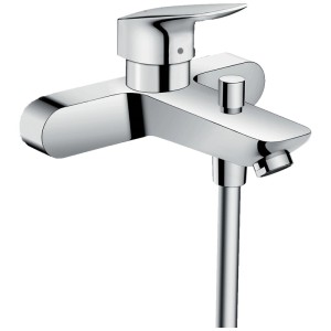 Miscelatore monocomando per vasca Hansgrohe Logis, esterno, cromato, per 2 utenze.