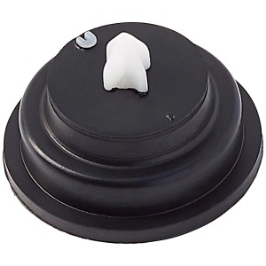Membrana galleggiante nera per valvole di riempimento cassette WC, guarnizione in gomma.