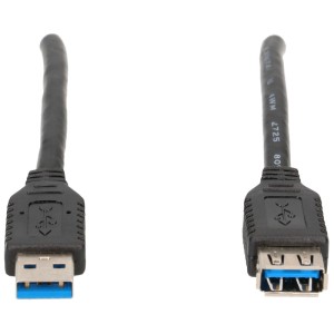 Cavo di prolunga USB 3.0 Schwaiger nero, 3 m, per computer e multimedia.
