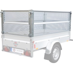 Estensione grigliata Stema 66cm per rimorchio auto Variolux 750, lamiera forata zincata.