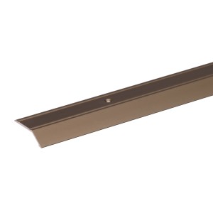 Bodenausgleichsprofil aus Aluminium, 2 mm stark, 30 mm breit, 1000 mm lang, in Bronze.